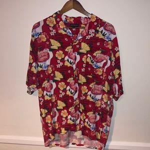 🍹🌵 SOUTHERN COMFORT Nicolas Cage Raising Arizona Hawaiian Shirt Size XL 🏜🍹